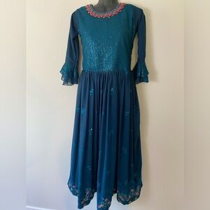 Indian Bollywood Wedding Festival Party Gown Dress